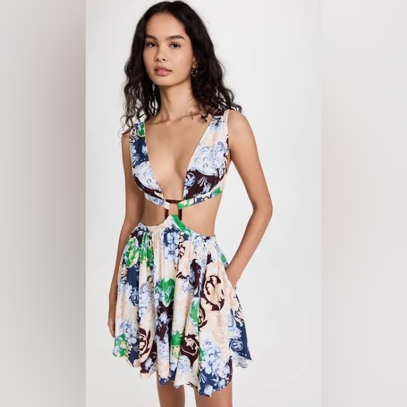 NWT Agua Bendita Gillian Cardumen Dress. Size Large - Picture 2 of 15